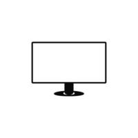 Monitor icon illustration on white background vector