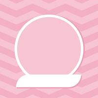 A photo frame for a child. Template for a girl's photo album. Decorative minimalistic frame vector