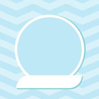 A photo frame for a child. Template for a boyphoto album. Decorative minimalistic frame vector
