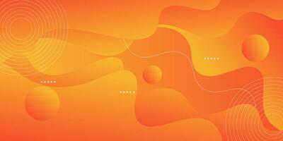 Abstract wave fluid orange background. Wave pattern colorful background. Eps10 vector
