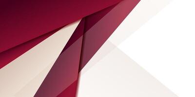 Abstract geometric colorful dark red square pattern background with simple triangle shapes and overlapping shadows. Colorful trendy 3D design. Cool and modern with paper cut concept. Eps10 vector
