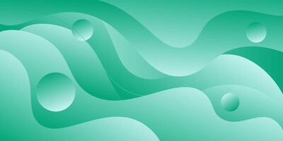 Abstract geometric background in bright colors with blue-green gradient color combination. Simple wave pattern color lines in the background. Eps10 vector