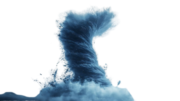 Ocean Waves Crashing, Creating a Stunning Transparent Background png