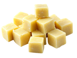 Cubed Cheese Blocks Stacked, Transparent Background png