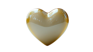Create a Glossy Heart Image with Transparent Background png