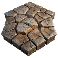 wonderful minimalist Cracked Stone Blocks Texture 3D Model Resource authentic png
