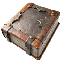 impressive minimalist Ancient Leather-Bound Book A Grimoire of Mystical Lore authentic png