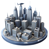 vibrant modern Futuristic Cityscape Urban Design, Architecture, and Skylines detailed png