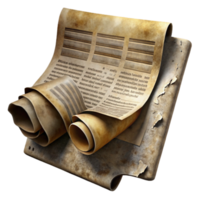 magnificent abstract Ancient Manuscript Historical Document Scroll authentic png