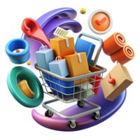 magnificent abstract Online Shopping Cart Easy Secure Checkout premium png