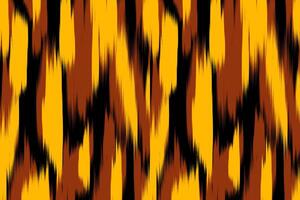 Red and Yellow Stripe Ikat Pattern. Design for fabric, background, wallpaper, textile, wrapping, carpet, print, clothing, embroidery vector
