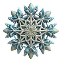 magnificent classic Intricate 3D Snowflake Design A Festive Geometric Pattern high resolution png