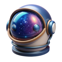 Cosmic Helmet A 3D Render of Space Exploration png