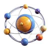 Exploring Atomic Structure A 3D Model png