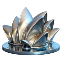 beautiful minimalist Metallic Architectural Model Shells, Design, Structure, Reflection, Abstract, Modern, 3D Render, Art, Sculpture high quality png
