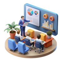 elegant rustic Data Presentation Business Meeting, Visual Analytics, Team Collaboration premium png