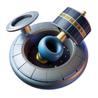 vibrant classic Spacecraft Docking Satellite Deployment in Orbit authentic png