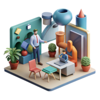 dramatic minimalist Modern Office Collaboration Teamwork, Productivity, and Design authentic png