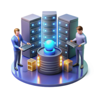elegant creative Data Center Network Management Server, IT, and Cloud Solutions 4K png