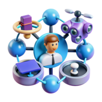 Digital Network Interconnected Devices User png