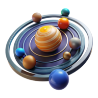elegant minimalist Planetary System Orbital Dynamics and Celestial Bodies authentic png