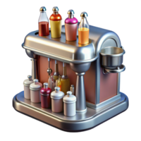beautiful creative Retro Cocktail Maker Automated Drink Mixer with Dispenser high resolution png