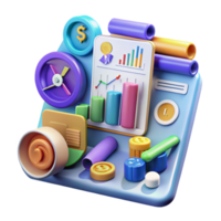serene creative Financial Performance Dashboard Data Visualization Analytics detailed png