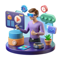 Virtual Reality Data Visualization Immersive Analytics Experience png
