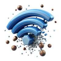 wonderful artistic Wireless Network Signal Data Transmission, Connectivity, Internet Access, Speed, Range, Performance, Coverage, Technology, Signal Strength original png