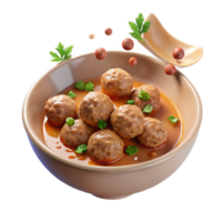 Savory Meatballs in Aromatic Sauce png