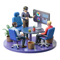 wonderful classic Teamwork, Data Analysis, Business Meeting, Progress Review, Strategy Session, Office Collaboration, Chart Presentation, Project Discussion 4K png