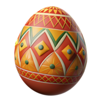 Decorative Easter Egg Colorful Pattern Design png