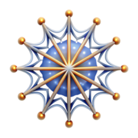 wonderful artistic Abstract Geometric Mandala Circular Design with Spokes and Nodes professional png