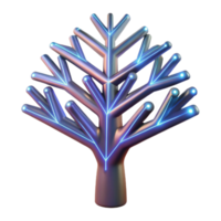 impressive abstract Abstract Tree Network, Structure, Growth, Technology, Design, 3D Model, Illustration, Art high resolution png