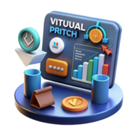 wonderful rustic Virtual Pitch Deck Data Visualization for Presentations genuine png