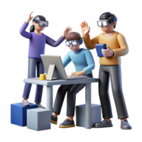 Collaborative Virtual Reality Teamwork Improving Productivity with Innovative Tech png