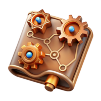 wonderful modern Cogwheel Mechanism Intricate Gear System Network Design authentic png
