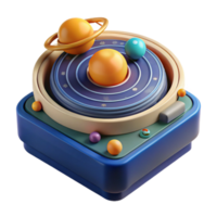 wonderful rustic 3D Solar System Model Planetary Orbit Simulation original png
