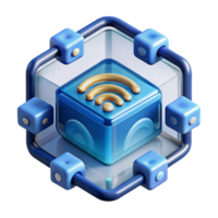 magnificent artistic Network Connectivity Secure Data Cube professional png
