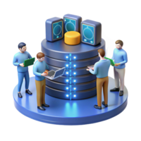 dramatic traditional Teamwork Database Management Efficient Data Solutions high quality png