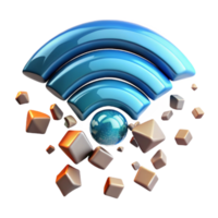 elegant modern Network Connectivity Global Data Transmission and Signal Strength high quality png