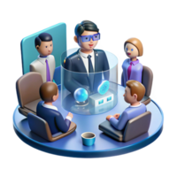 serene rustic Virtual Meeting Global Collaboration and Data Sharing premium png