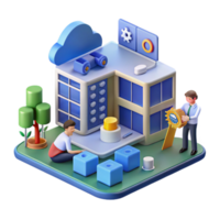 serene modern Cloud Computing Building a Secure and Scalable Infrastructure professional png