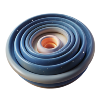 Abstract Cosmic Sphere 3D Render of Concentric Circles png