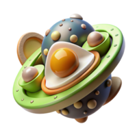 dramatic abstract Abstract 3D Render Colorful Geometric Shapes and Spheres premium png