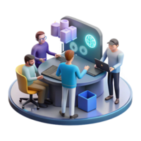 dramatic vintage Teamwork on Global Data Processing and Analysis high resolution png