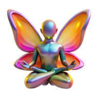 Iridescent Butterfly Wings A Meditation Guide png