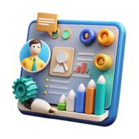 vibrant modern Data Dashboard Visualizing Progress Insights premium png