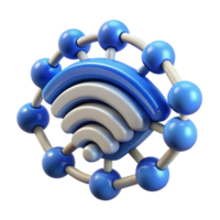 Global Network Connectivity Wireless Signal Molecular Structure png