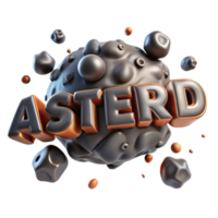 asteróide impacto simulação 3d Renderização do cósmico colisão png